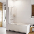 Roman Haven6 Curved Pivoting Bath Screen in Silver