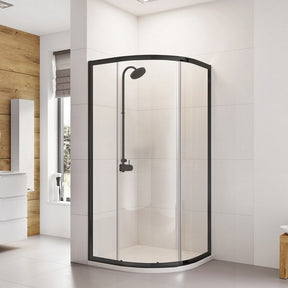 Roman Haven6 One Door Quadrant Shower Enclosure in Black