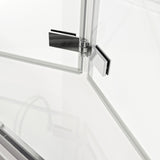 Roman Haven8 Bifold Shower Door Silver Closeup