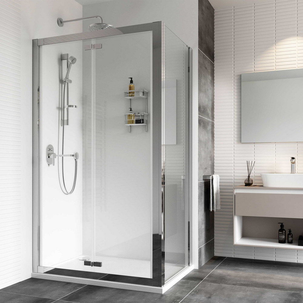 Roman Haven8 Bifold Shower Door Silver Side Panel