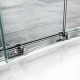Roman Haven8 One Door Offset Quadrant Shower Enclosure in Silver H4SQ9CS runners