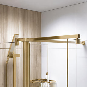 Roman Haven Brushed Brass Square Side Panel Brace Kit1