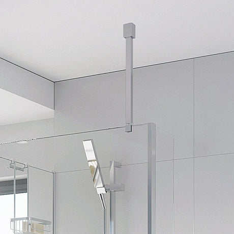 Roman Haven Chrome Ceiling Brace Kit Square LL