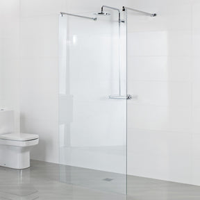Roman Haven Select 10mm Chrome Linear Wetroom Panel
