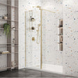 Roman Haven Select 8mm Brushed Brass Wetroom Panel New