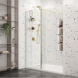 Roman Haven Select 8mm Brushed Brass Wetroom Panel New