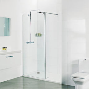 Roman Haven Select 8mm Chrome Wetroom Panel New