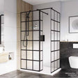 Roman Haven Select Black Grid Pivot Deflector Panel 8mm
