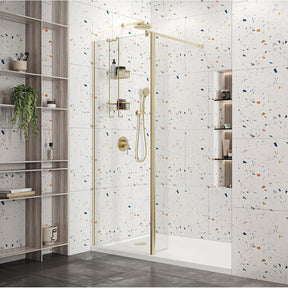 Roman Haven Select Brushed Brass Pivot Deflector Panel 10mm