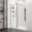 Roman Haven Select Brushed Nickel Pivot Deflector Panel 8mm