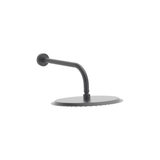 Round 300mm Shower Head and Arm in Gunmetal