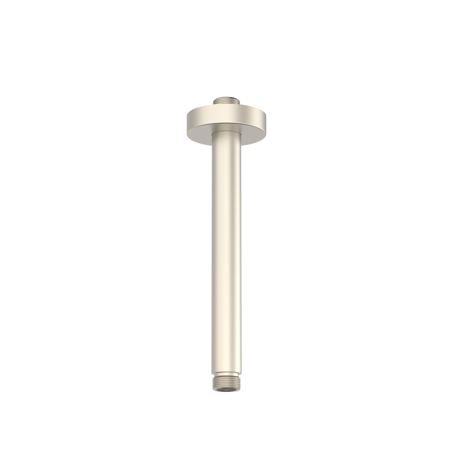Round Ceiling Mounted Shower Arm in Brushed Nickel
