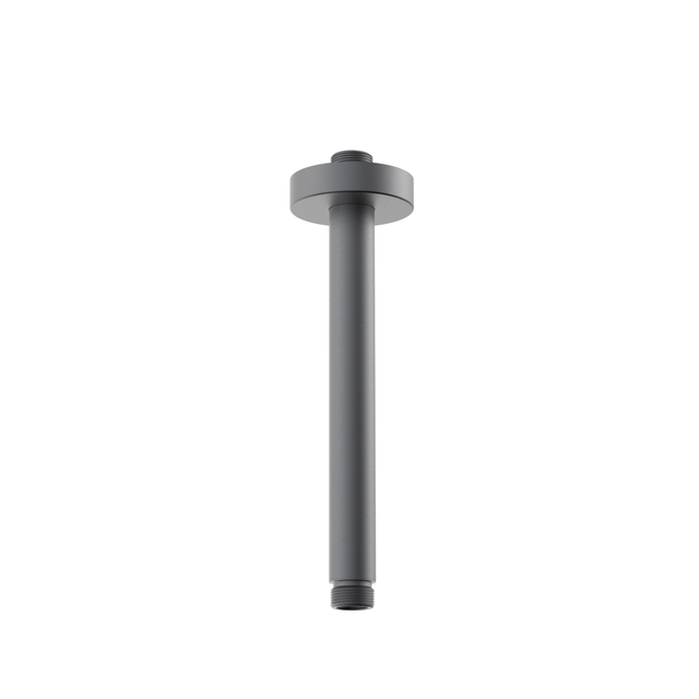 Round Ceiling Mounted Shower Arm in Gunmetal