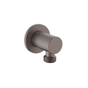 Round Outlet Elbow in Brushed Bronze