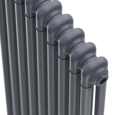 Scudo 1800 x 515mm 2 Column Vertical Designer Radiator in Anthracite top