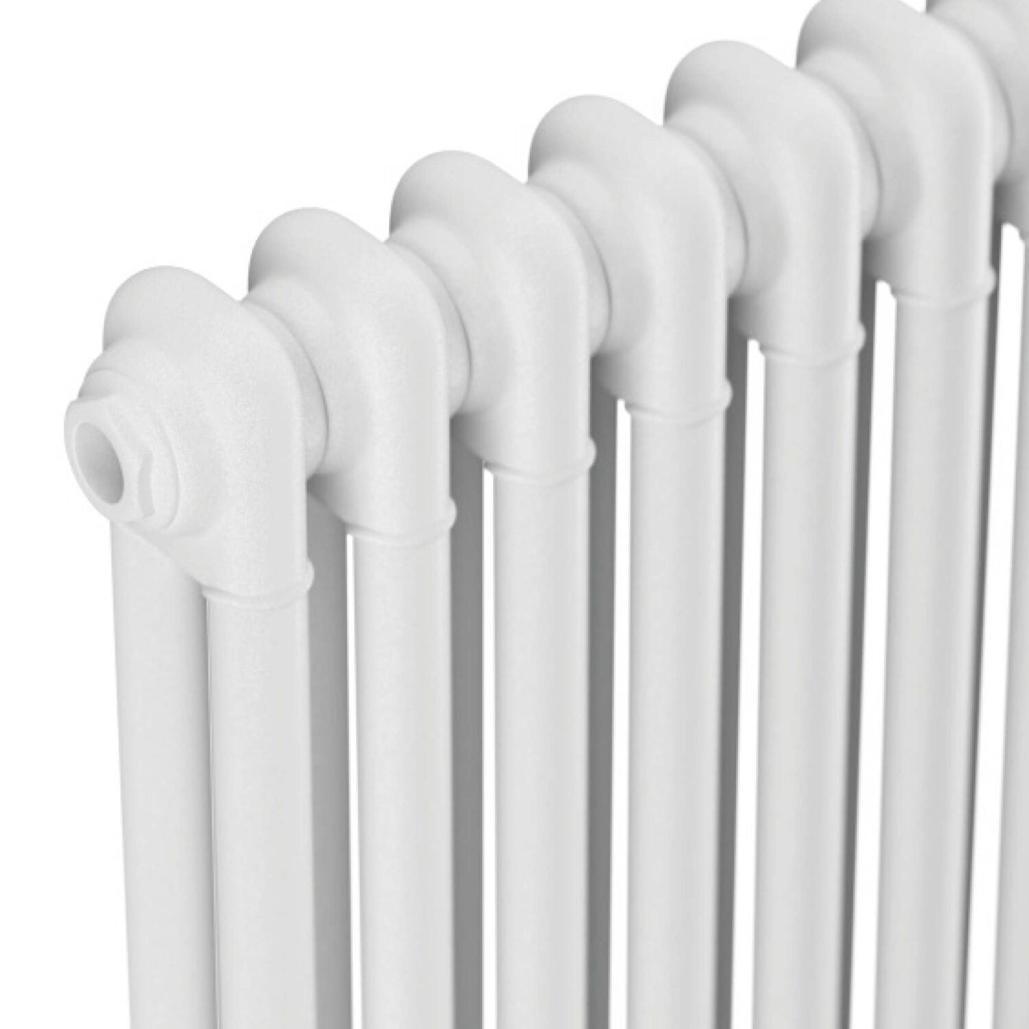 Scudo 600 x 1010mm 2 Column Horizontal Radiator in Gloss White top