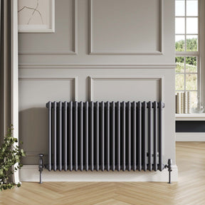 Scudo 600 x 1190mm 2 Column Horizontal Radiator in Anthracite