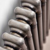 Scudo 600 x 813mm 2 Column Horizontal Radiator in Raw Metal top