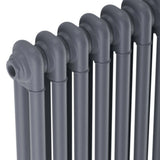 Scudo 600 x 830mm 2 Column Horizontal Radiator in Anthracite top