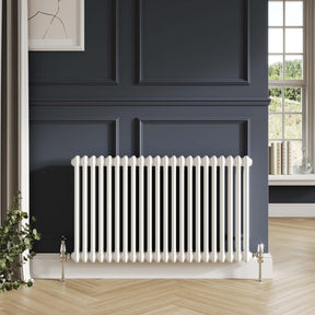 Scudo 600 x 830mm 2 Column Horizontal Radiator in Gloss White