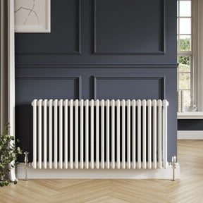 Scudo 600 x 830mm 3 Column Horizontal Radiator in Gloss White