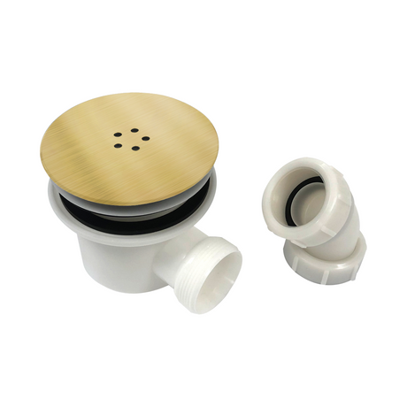 Scudo 90mm Fast Flow Shower Tray Waste Brushed Brass