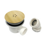 Scudo 90mm Fast Flow Shower Tray Waste Brushed Brass