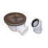 Scudo 90mm Fast Flow Shower Tray Waste Brushed Bronze