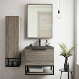 Scudo Ambience 300mm Grey Oak Tall Boy Cabinet lifestyle
