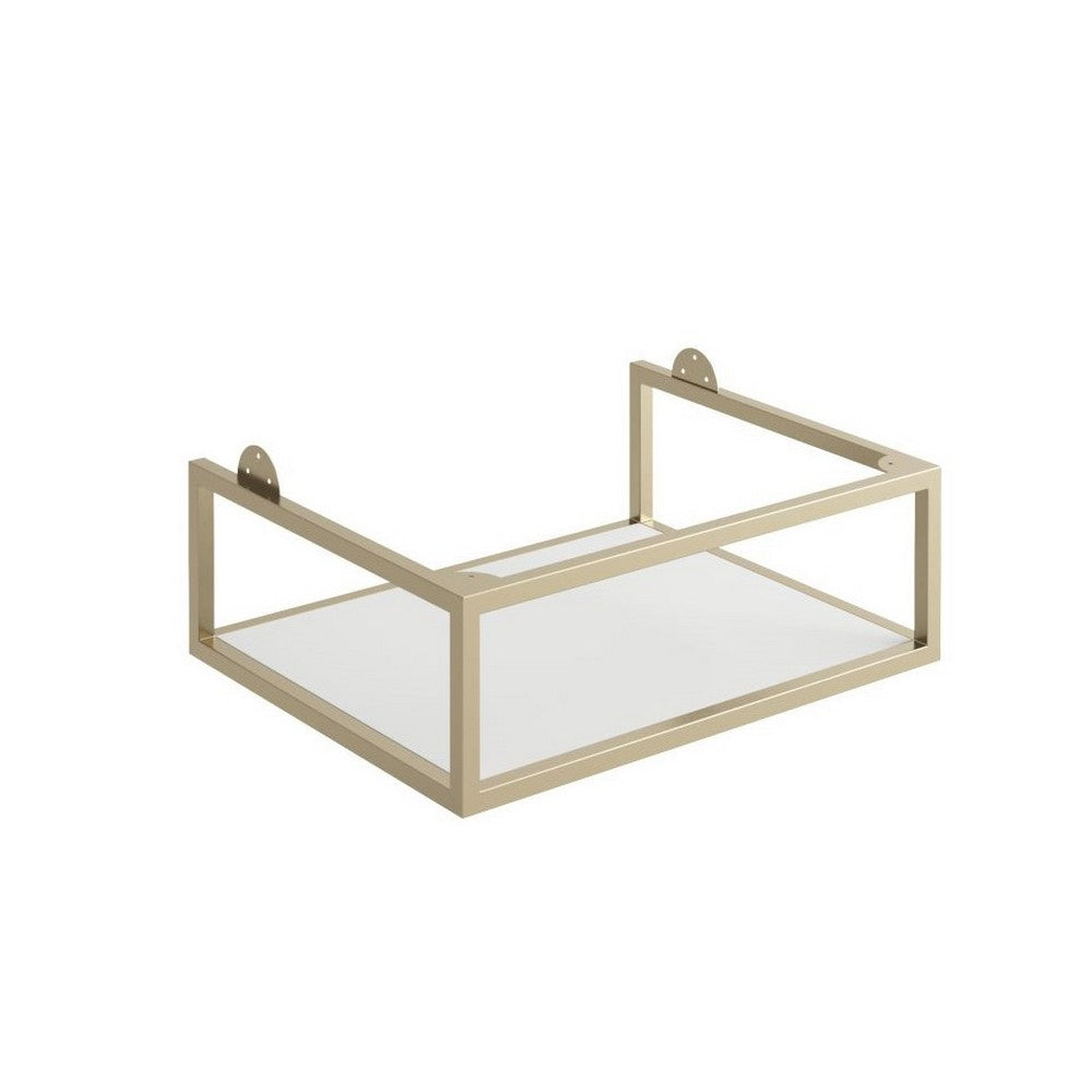 Scudo Ambience Frame with Shelf brushed brass