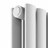 Scudo Apex 1800 x 236mm Vertical Double Designer Radiator in White top