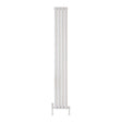 Scudo Apex 1800 x 236mm Vertical Single Designer Radiator in White