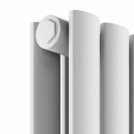 Scudo Apex 1800 x 354mm Vertical Double Designer Radiator in White lifestyle top