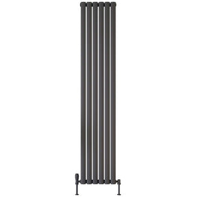 Scudo Apex 1800 x 354mm Vertical Single Designer Radiator in Anthracite