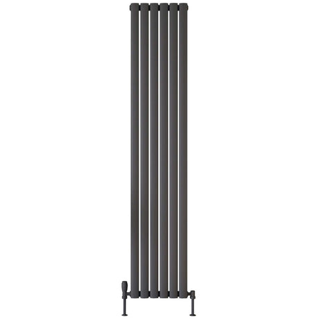 Scudo Apex 1800 x 354mm Vertical Single Designer Radiator in Anthracite