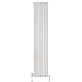 Scudo Apex 1800 x 354mm Vertical Single Designer Radiator in Gloss White