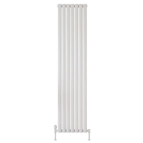 Scudo Apex 1800 x 413mm Vertical Single Designer Radiator in Gloss White