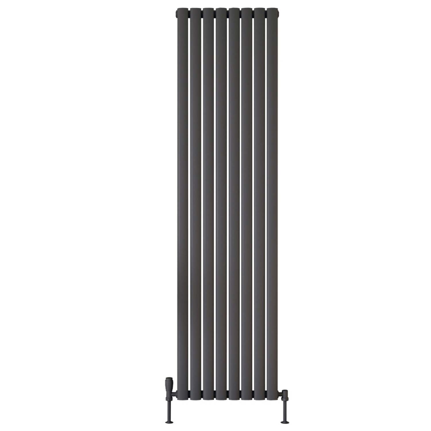 Scudo Apex 1800 x 531mm Vertical Single Designer Radiator in Anthracite