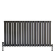 Scudo Apex 600 x 1121mm Single Horizontal Designer Radiator in Anthracite