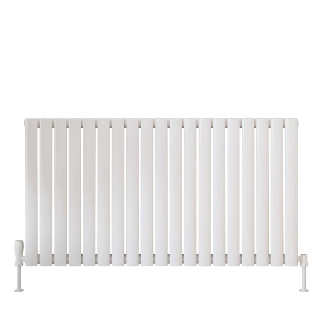 Scudo Apex 600 x 1121mm Single Horizontal Designer Radiator in Gloss White