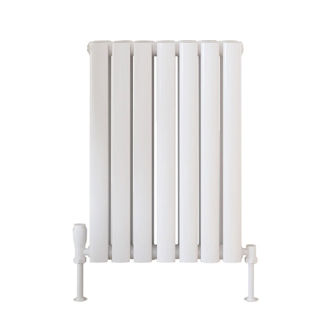 Scudo Apex 600 x 413mm Double Horizontal Designer Radiator in Gloss White