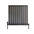 Scudo Apex 600 x 590mm Single Horizontal Designer Radiator in Anthracite