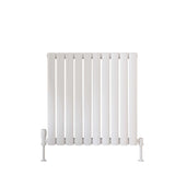Scudo Apex 600 x 590mm Single Horizontal Designer Radiator in Gloss White