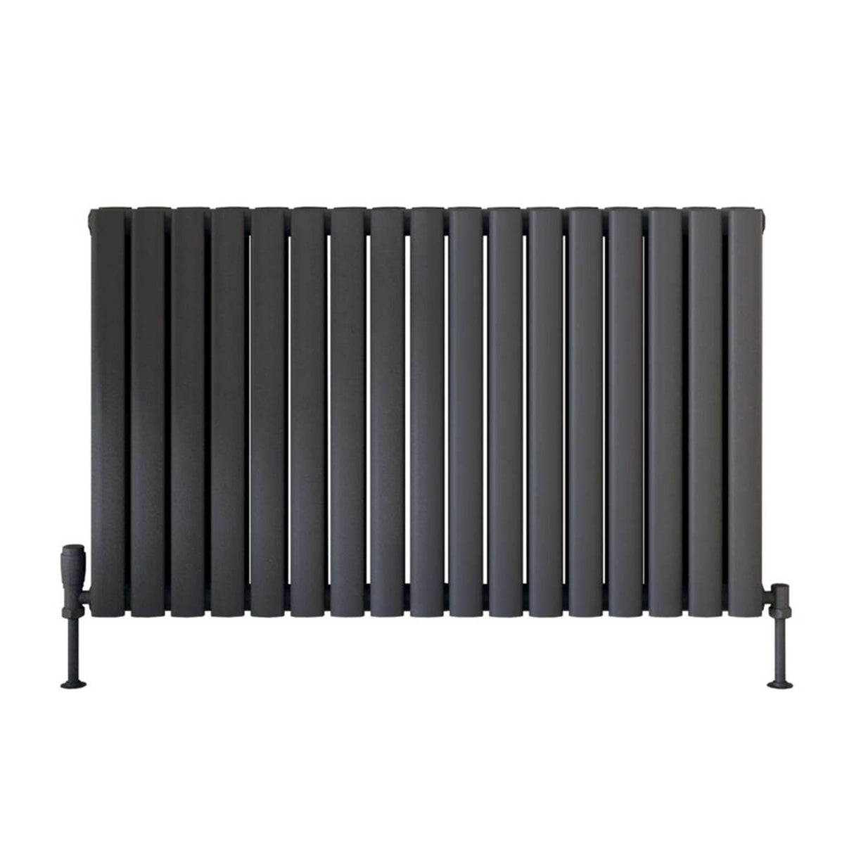 Scudo Apex 600 x 767mm Horizontal Double Designer Radiator in Anthracite