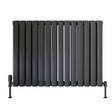 Scudo Apex 600 x 826mm Horizontal Double Designer Radiator in Anthracite