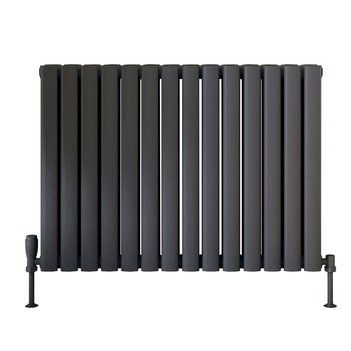 Scudo Apex 600 x 826mm Horizontal Double Designer Radiator in Anthracite