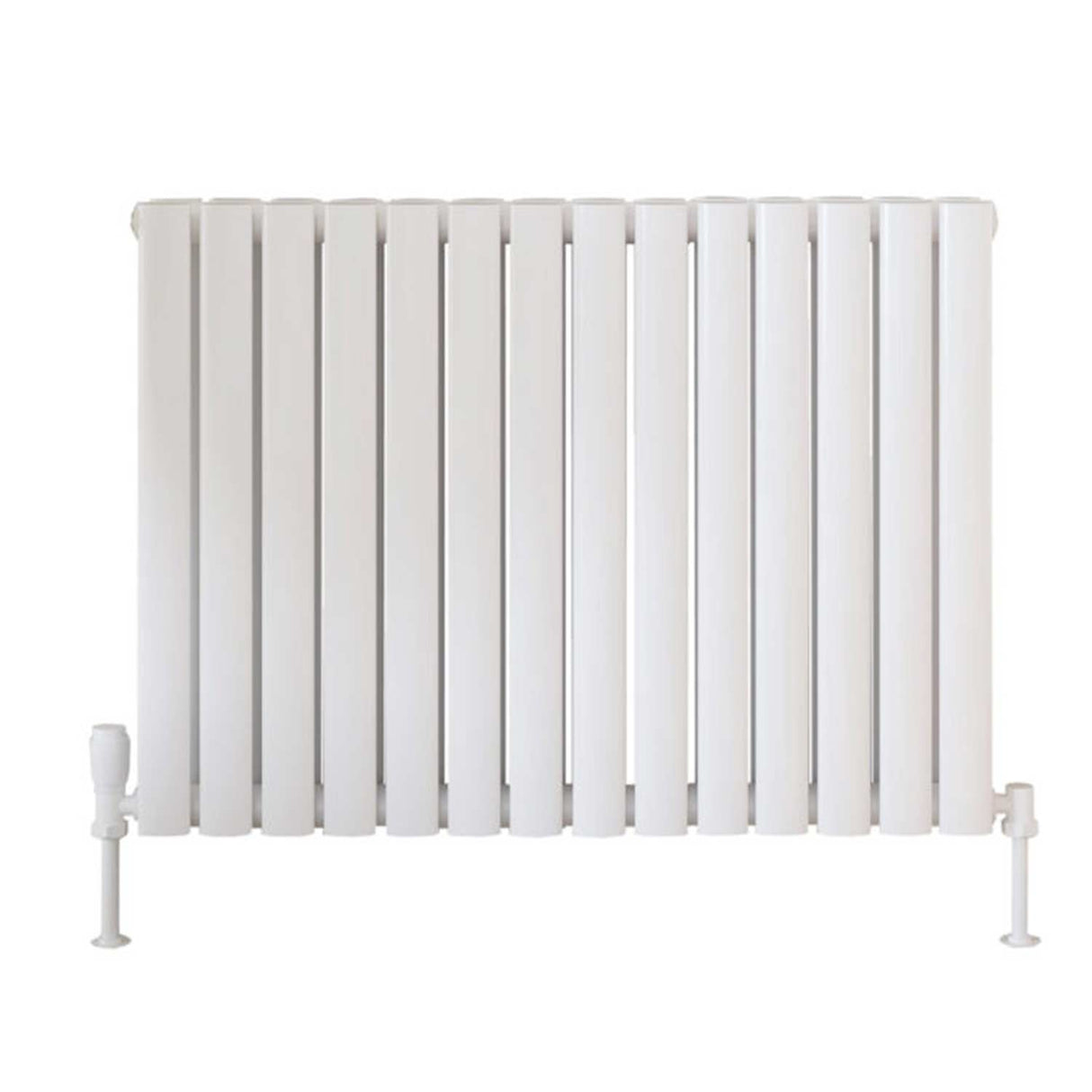 Scudo Apex 600 x 826mm Horizontal Double Designer Radiator in Gloss White