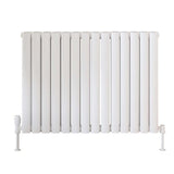 Scudo Apex 600 x 826mm Horizontal Double Designer Radiator in Gloss White