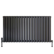 Scudo Apex 600 x 944mm Horizontal Double Designer Radiator in Anthracite