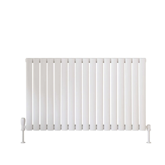 Scudo Apex 600 x 944mm Single Horizontal Designer Radiator in Gloss White